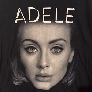 Adele Black Graphic Tee